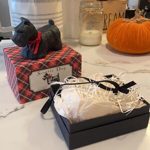 NWT FRENCH MILLED SOAP SCOTTIE DOG SOAP IN DESIGNER BOX